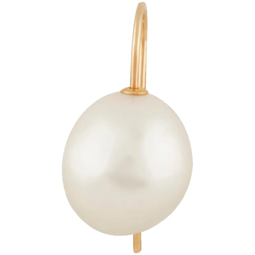 14k Gold Baroque Pearl Drop Earrings