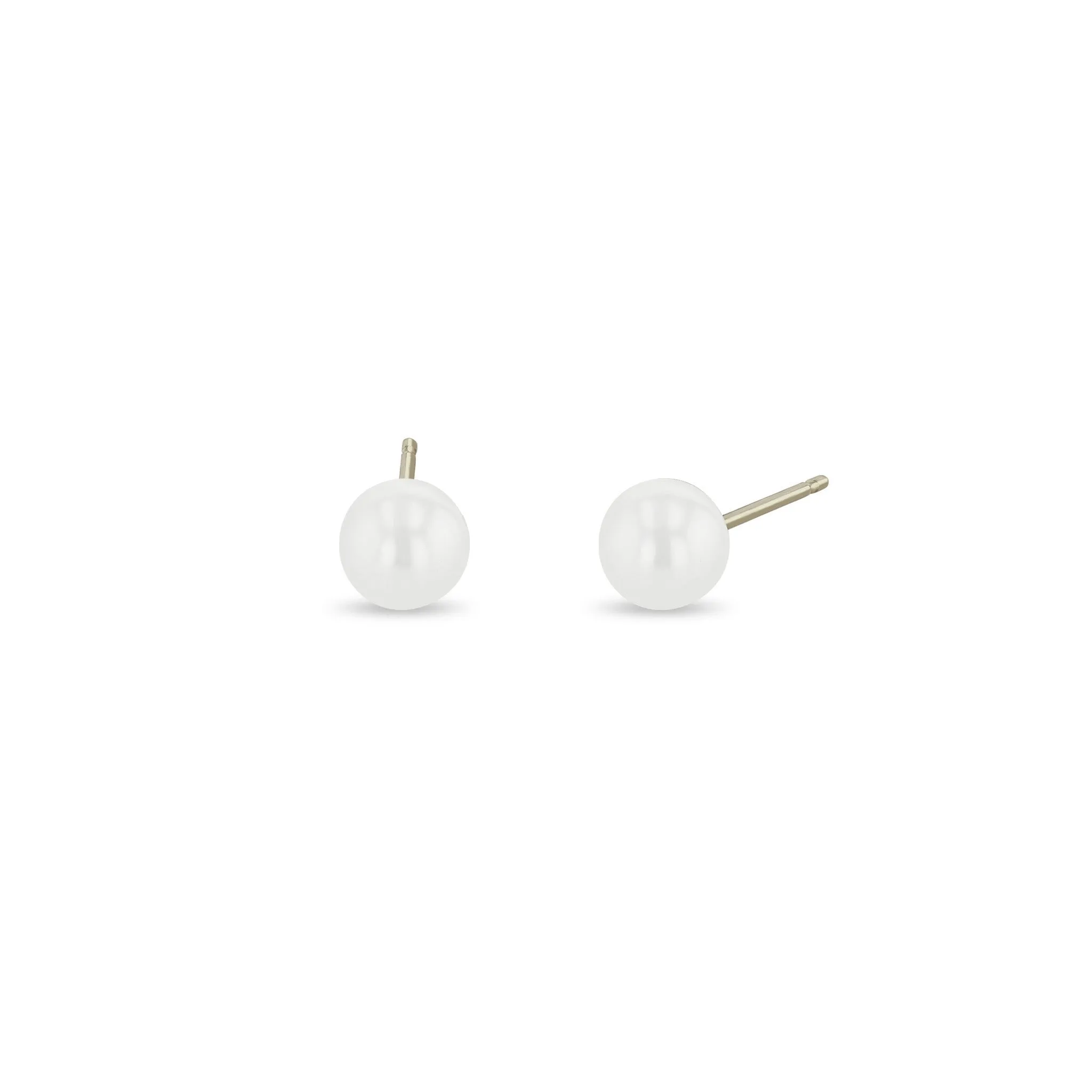 14k Gold Pearl Studs