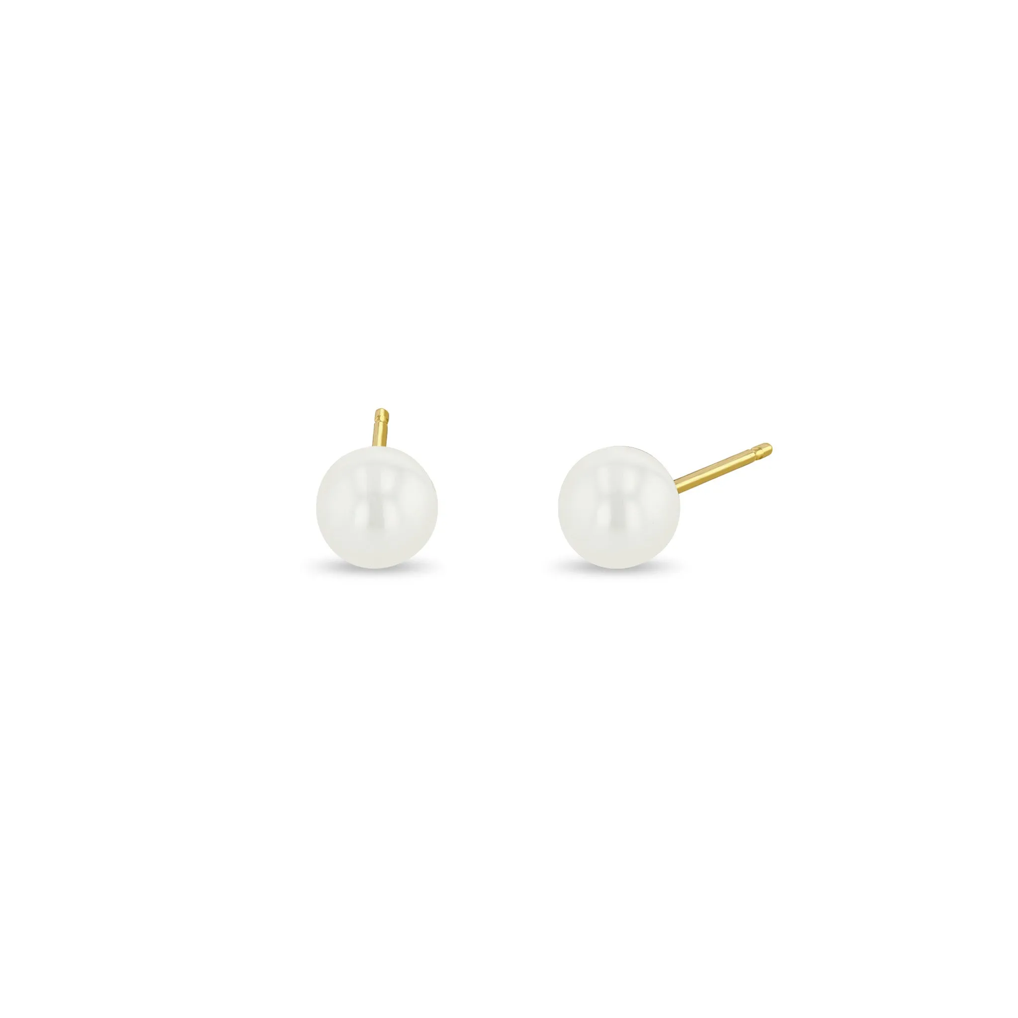 14k Gold Pearl Studs