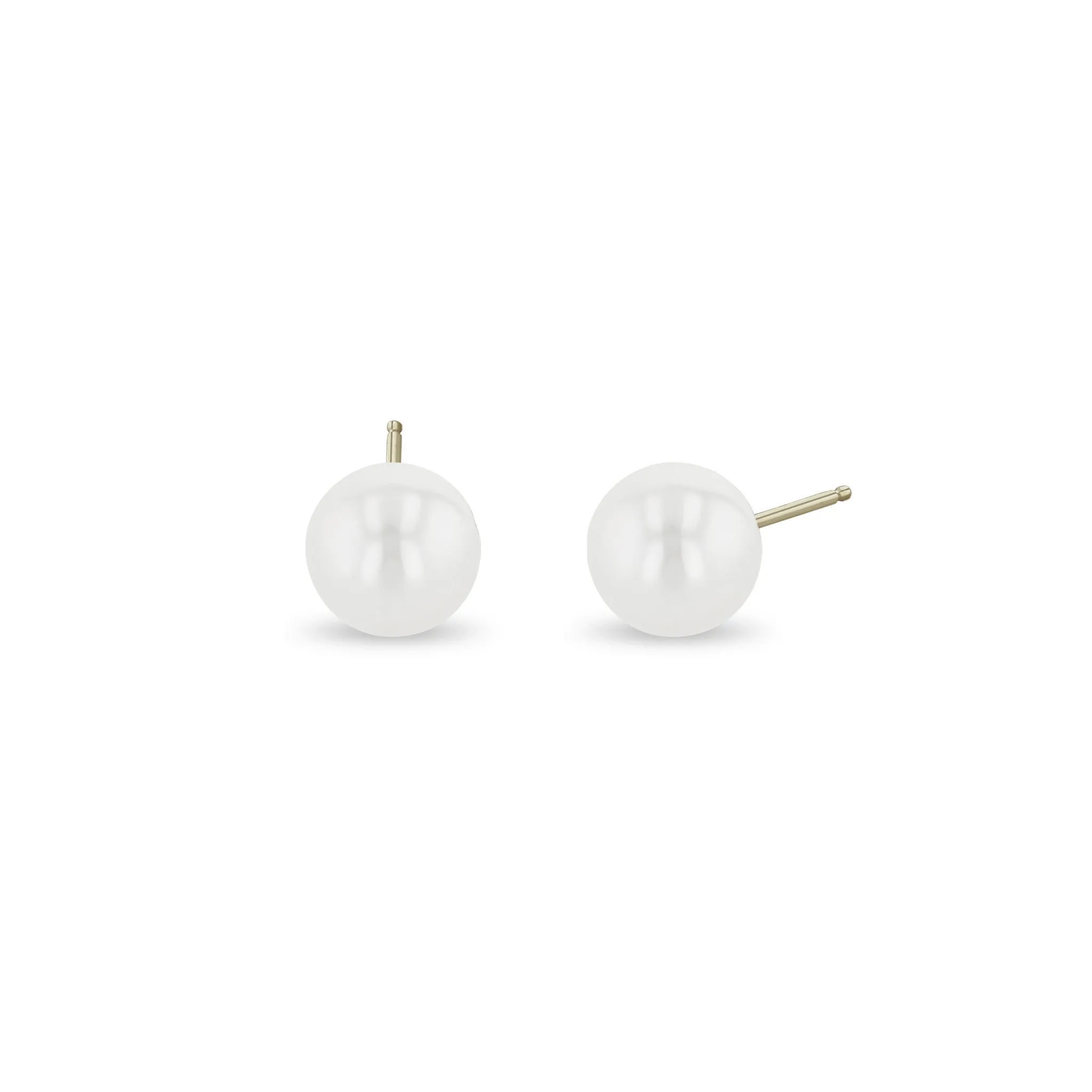 14k Gold Pearl Studs