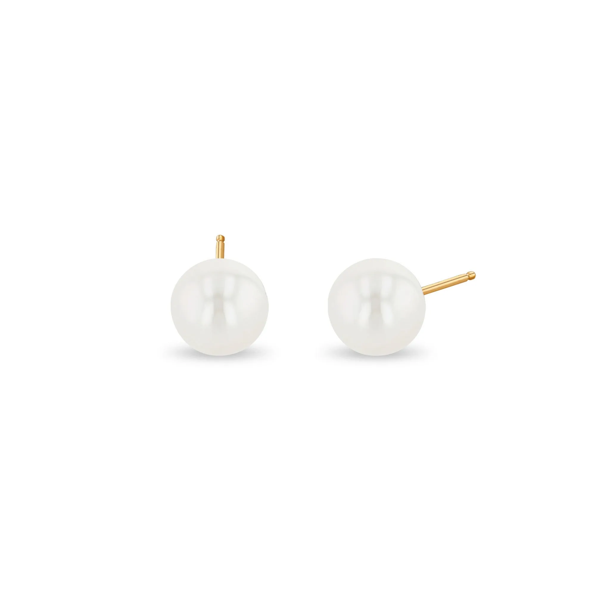 14k Gold Pearl Studs