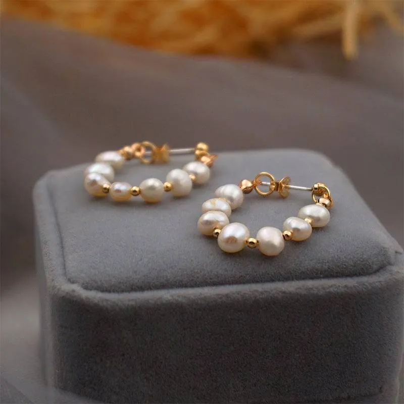 ALICE Pearl Hoop Earrings