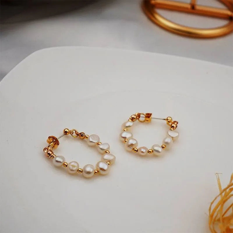 ALICE Pearl Hoop Earrings