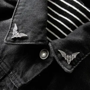 Alternative Punk Bat Enamel Pin (2pcs)