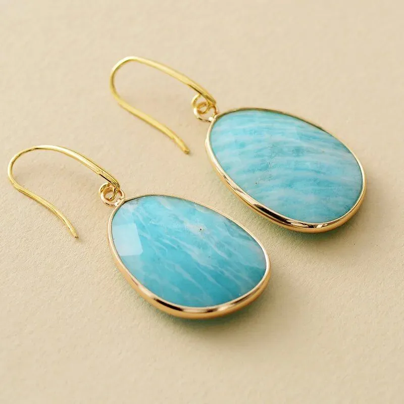 Amazonite Dangling Earrings