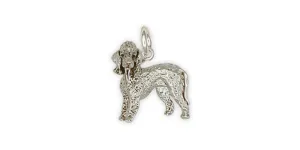 Bedlington Terrier Charm Jewelry Sterling Silver Handmade Dog Charm BL2-C