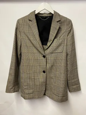 Belstaff Brown Chequered Wool Blazer 4 UK