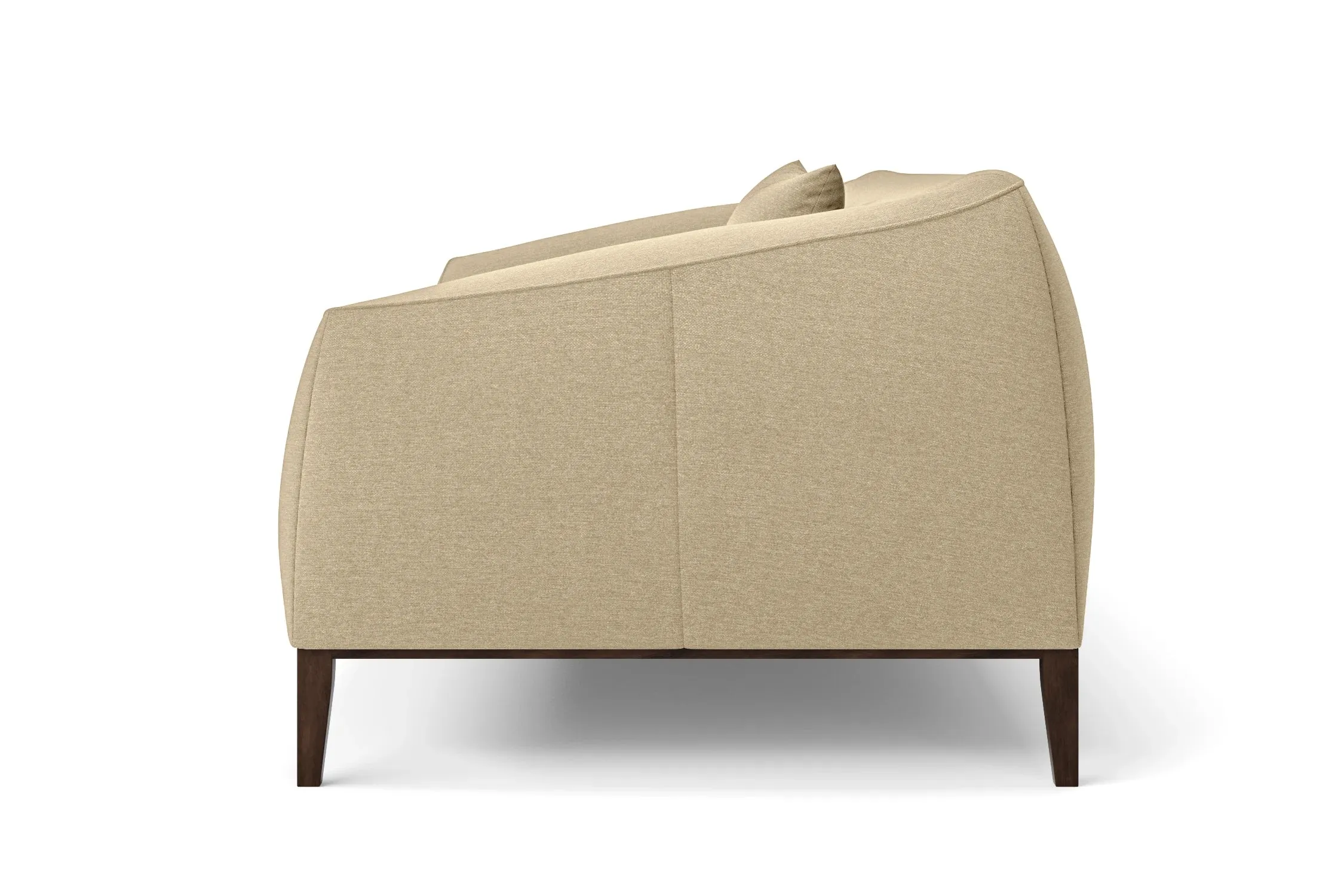 Bergamo 2 Seater Sofa Beige Linen Fabric