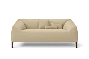 Bergamo 2 Seater Sofa Beige Linen Fabric