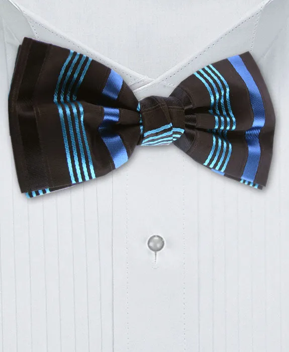 Black, Turquoise & Teal Bow-tie