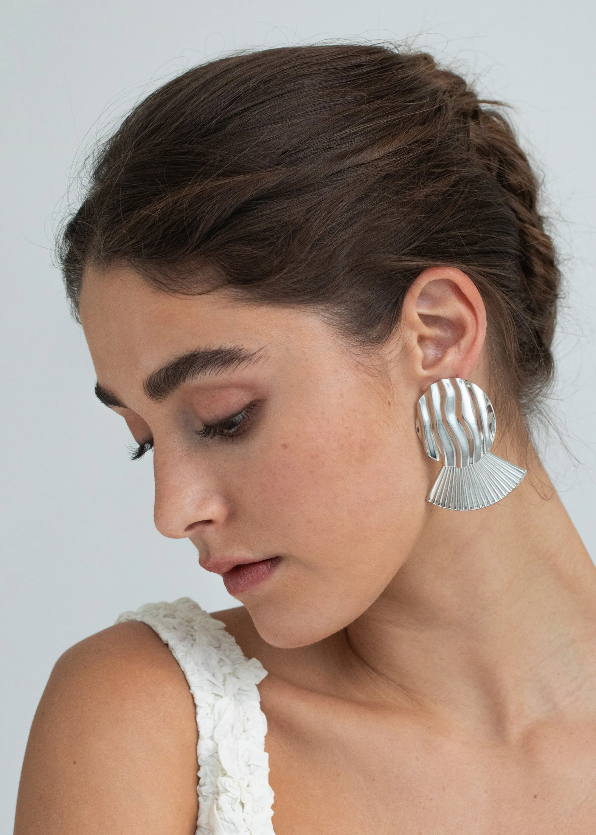 Bruna Earrings -- Silver