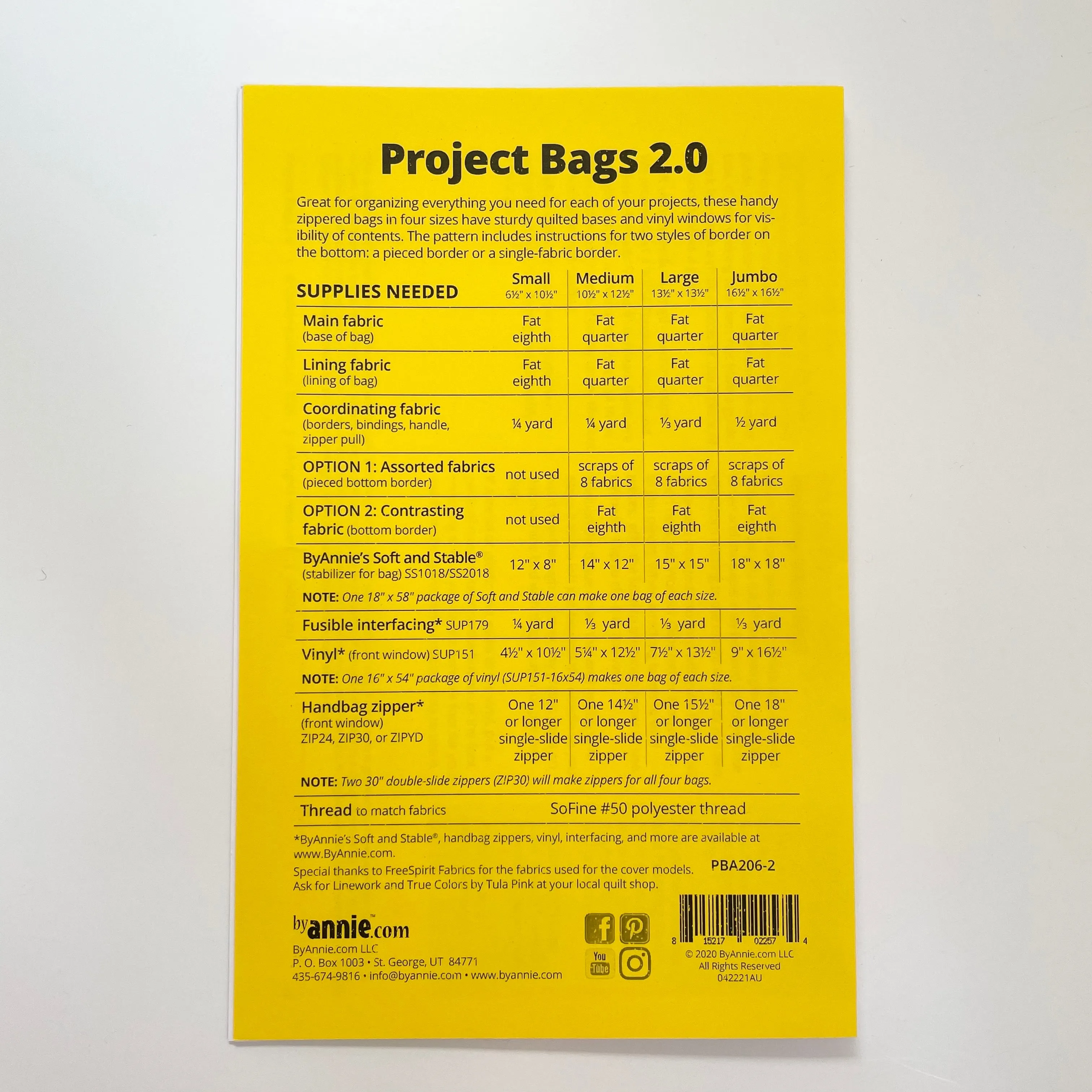 By Annie : Project Bags 2.0