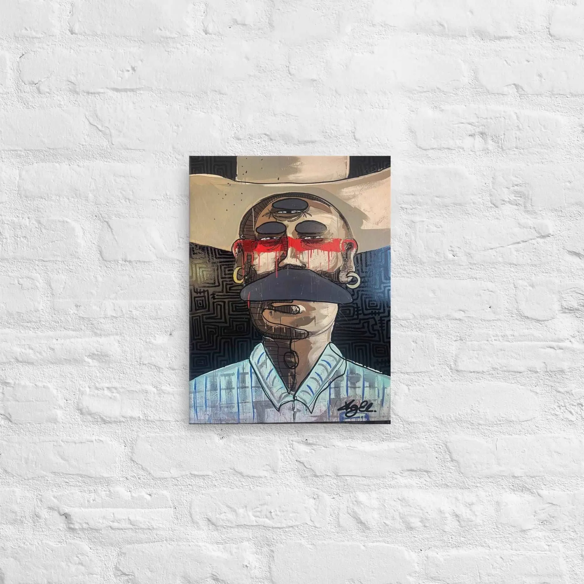 Canvas Art Print - Hispanic Bandido | Elizondo Culture