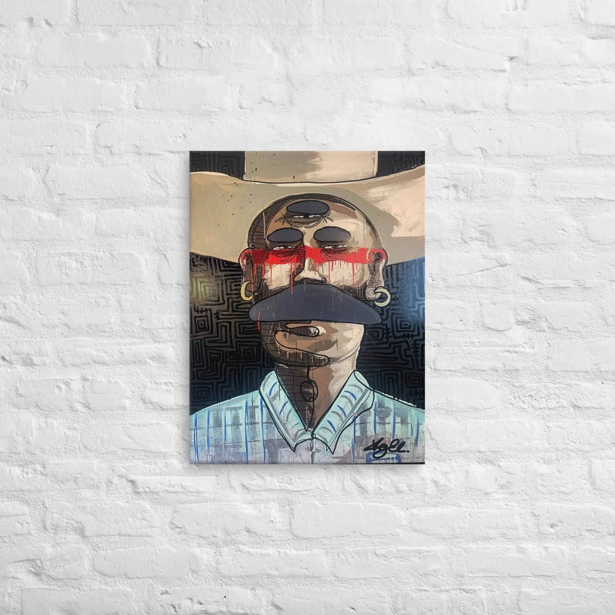 Canvas Art Print - Hispanic Bandido | Elizondo Culture