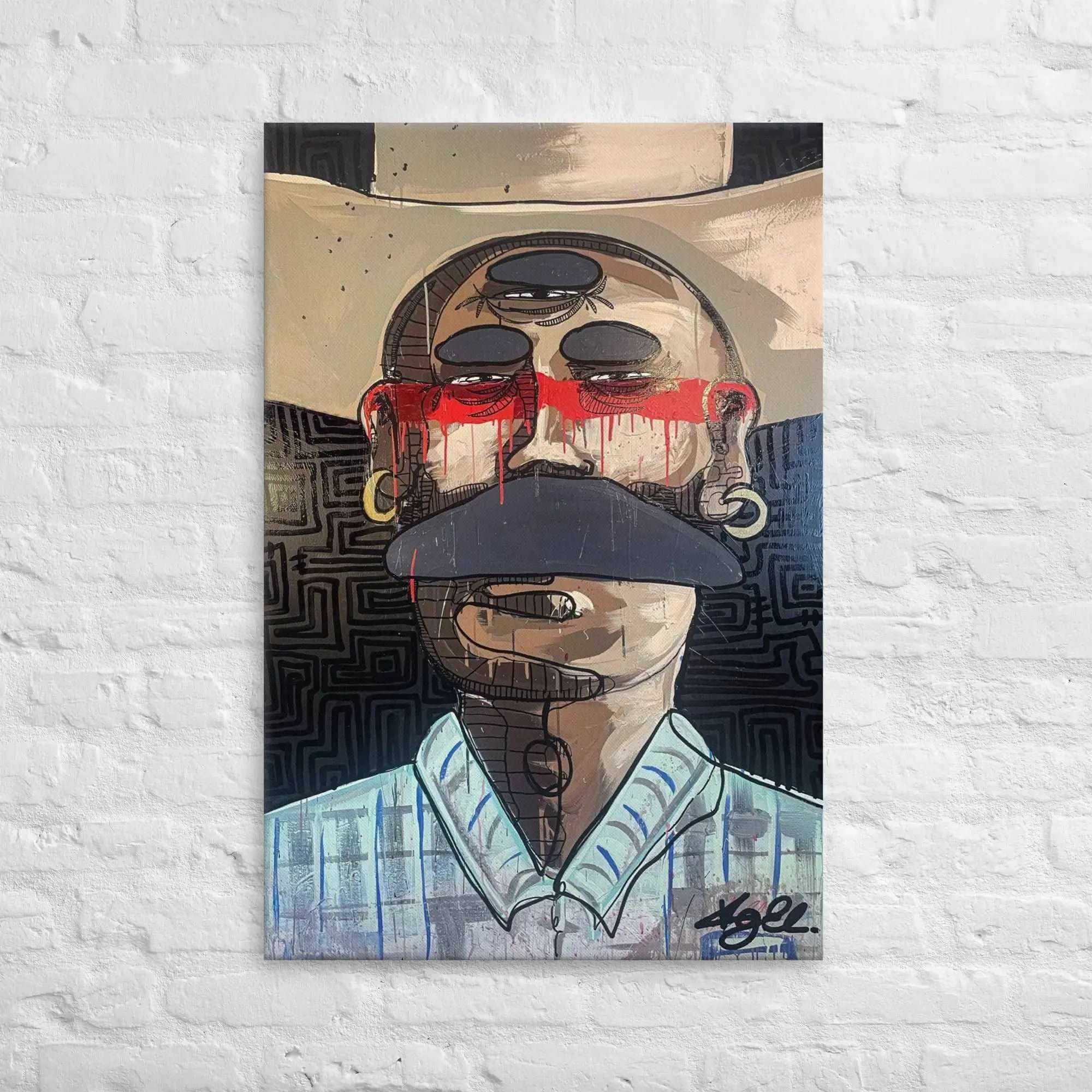 Canvas Art Print - Hispanic Bandido | Elizondo Culture