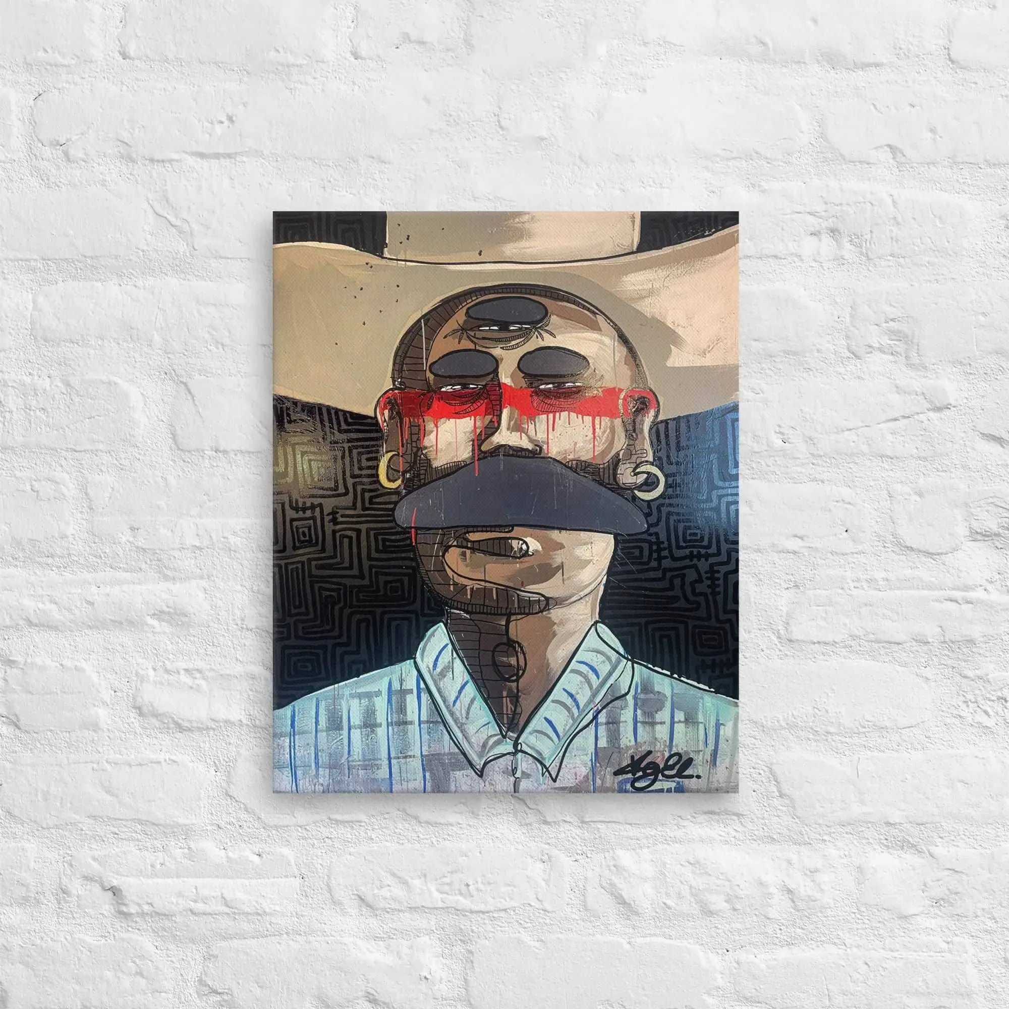 Canvas Art Print - Hispanic Bandido | Elizondo Culture