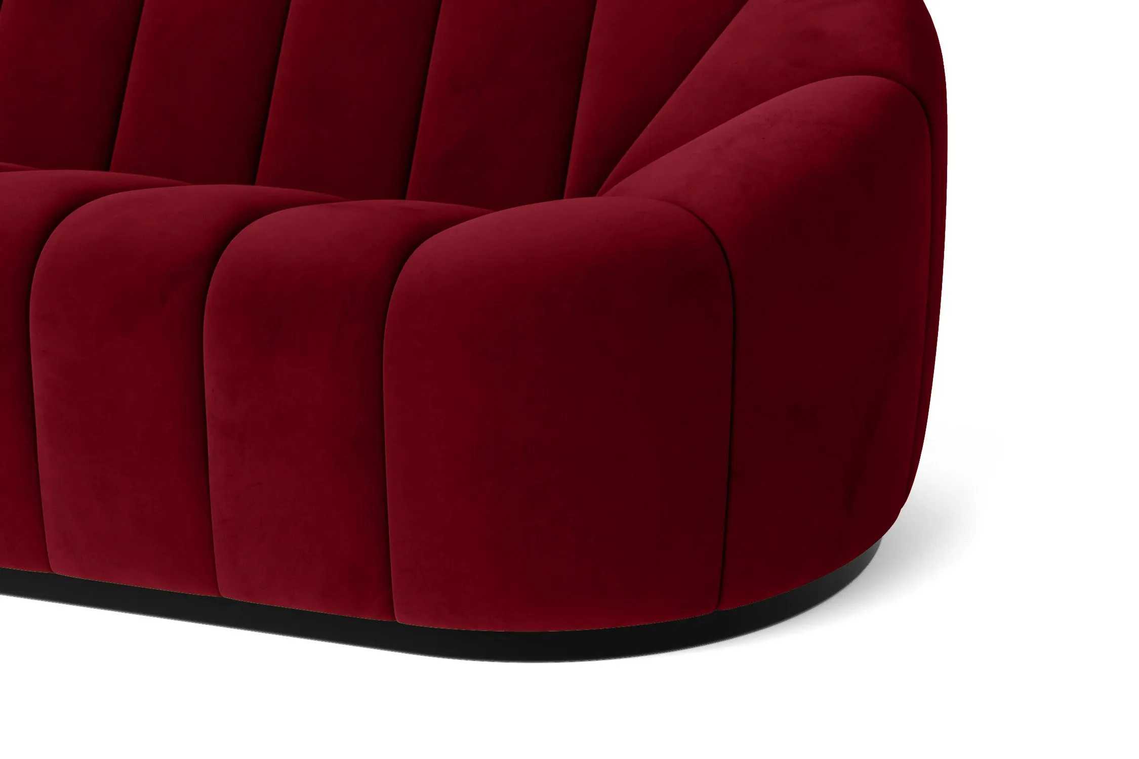 Columbia Armchair Red Velvet