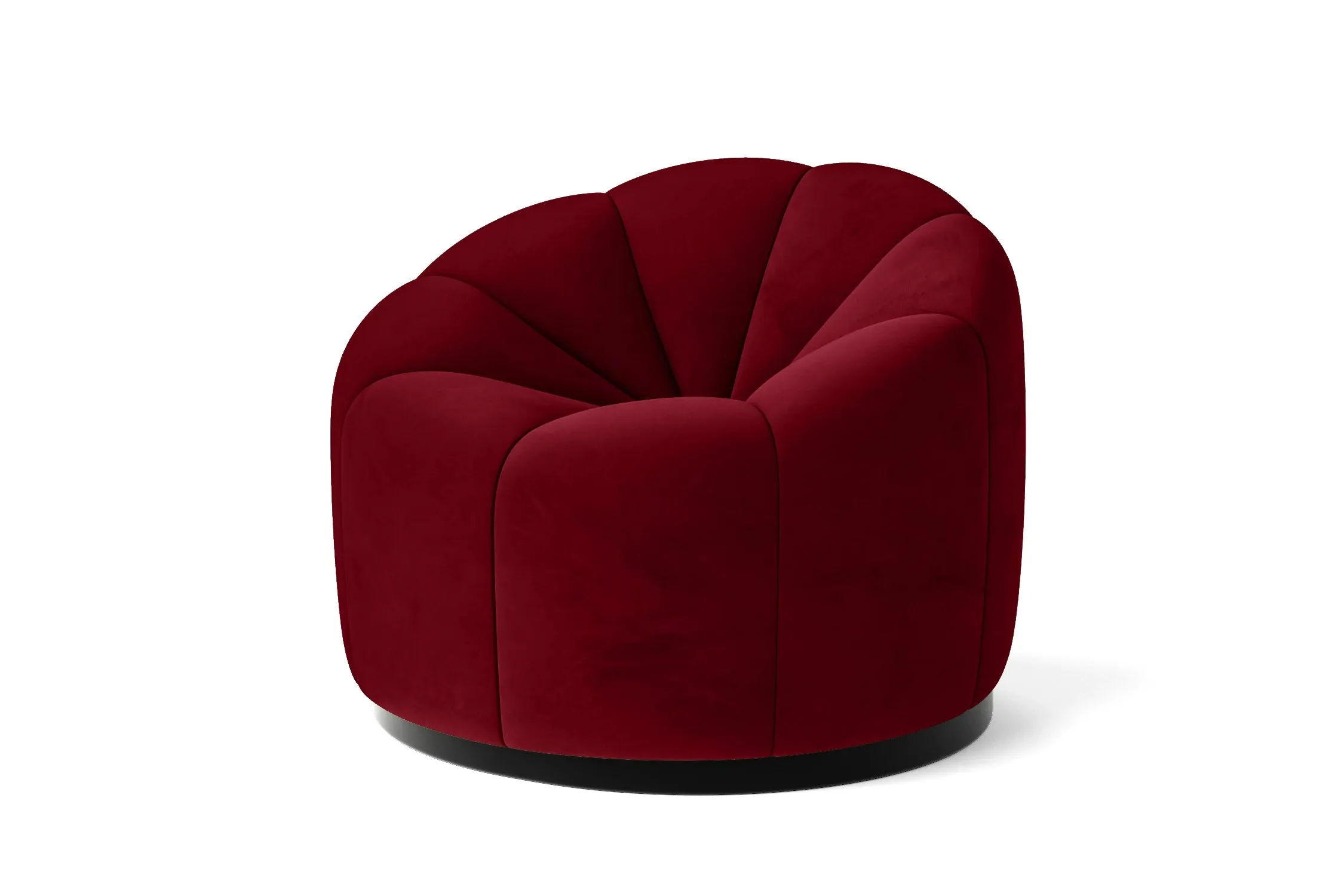 Columbia Armchair Red Velvet