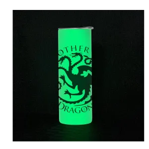 Custom  Glow in the dark straight wall 20 oz.  Tumbler