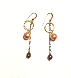 Dawn and Dusk pearl earrings