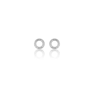 Diamonds by Georgini - Ten Datural Diamond Circle Earrings Silver