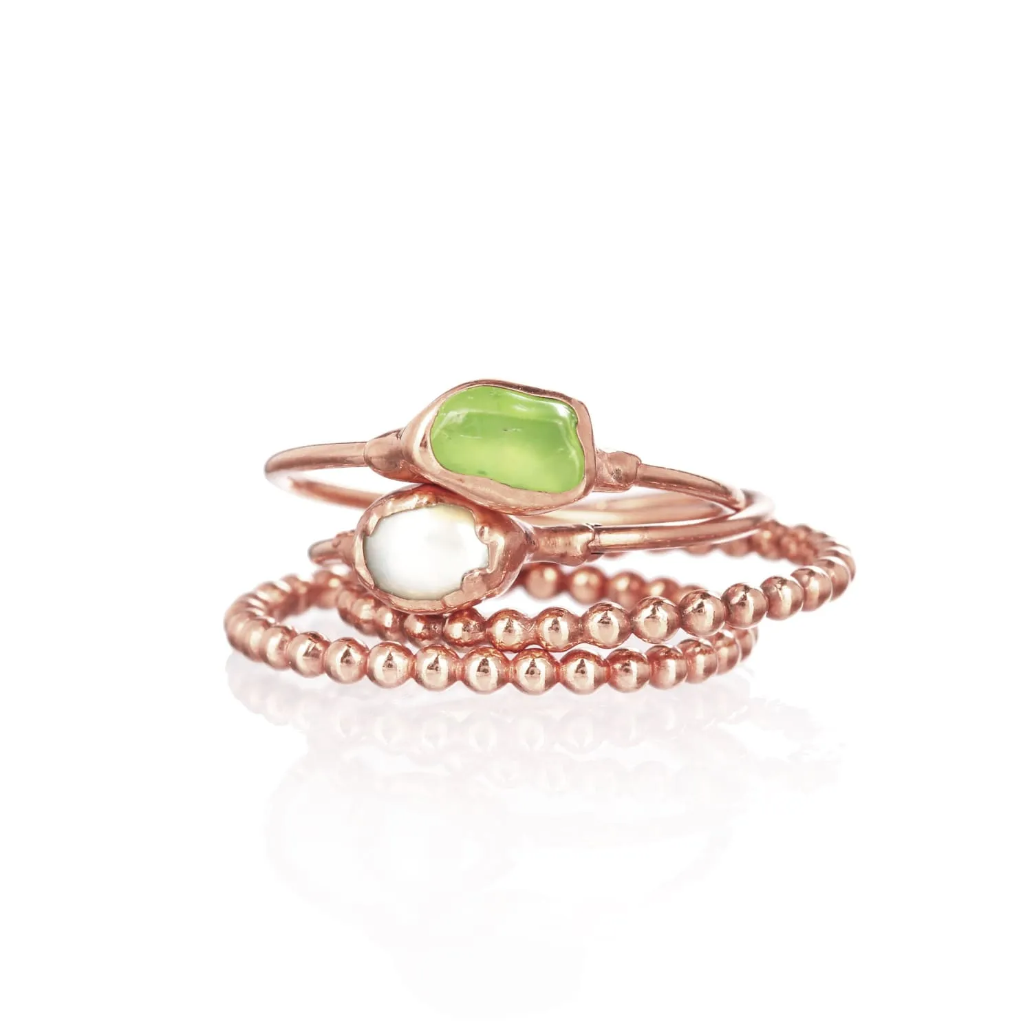 Dott Gold Filled Stacking Ring in Rose Gold