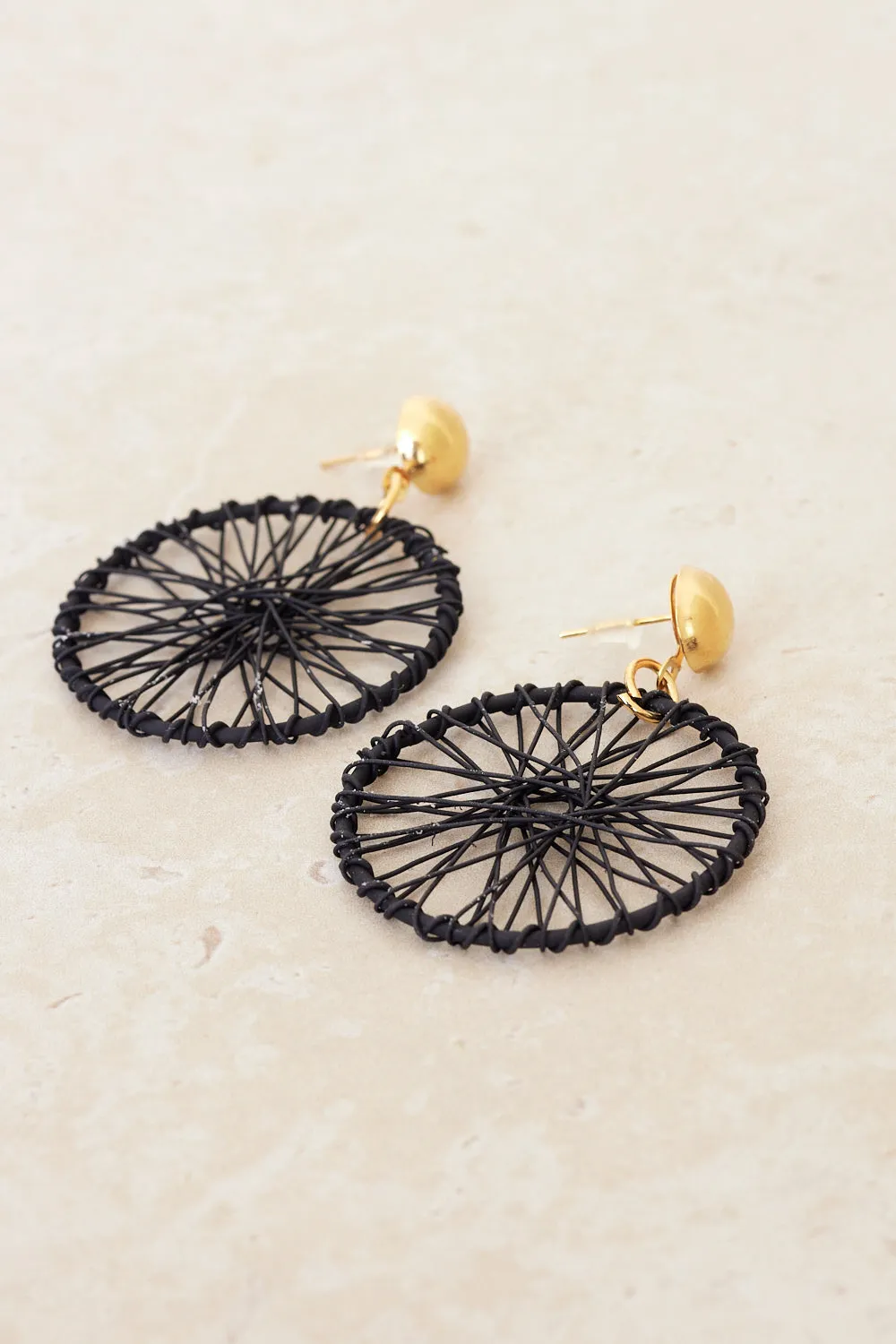 Dreamcatcher Earrings - Black