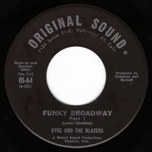 Dyke & The Blazers - Funky Broadway - Parts I and II (7", Single) (VG)