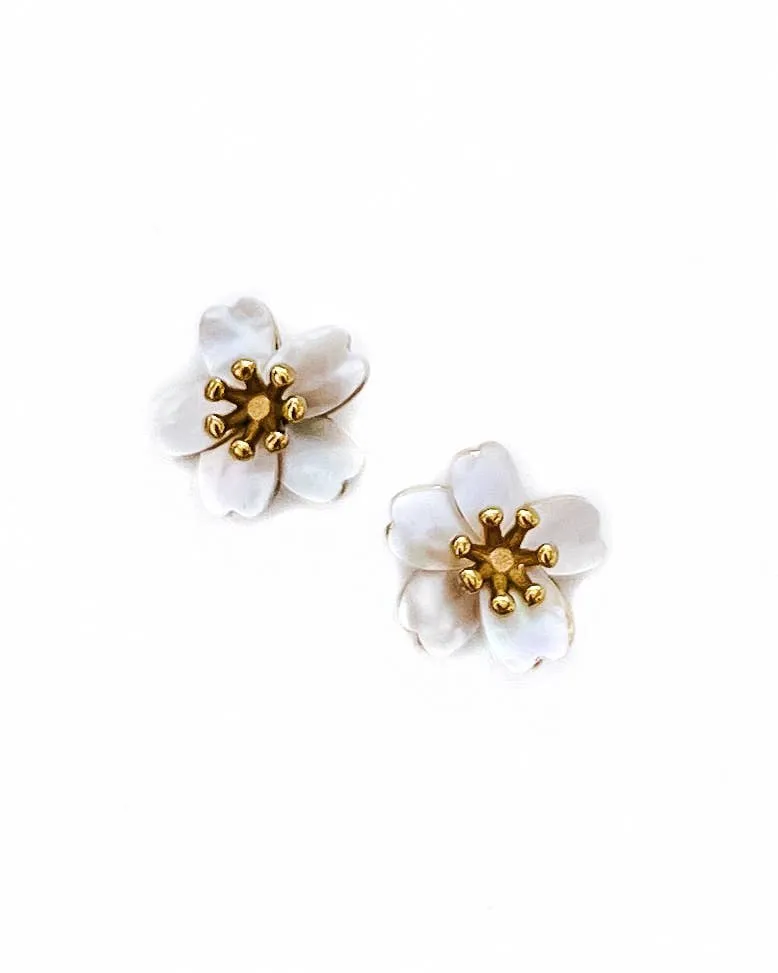 Edwina Flower Stud Earrings