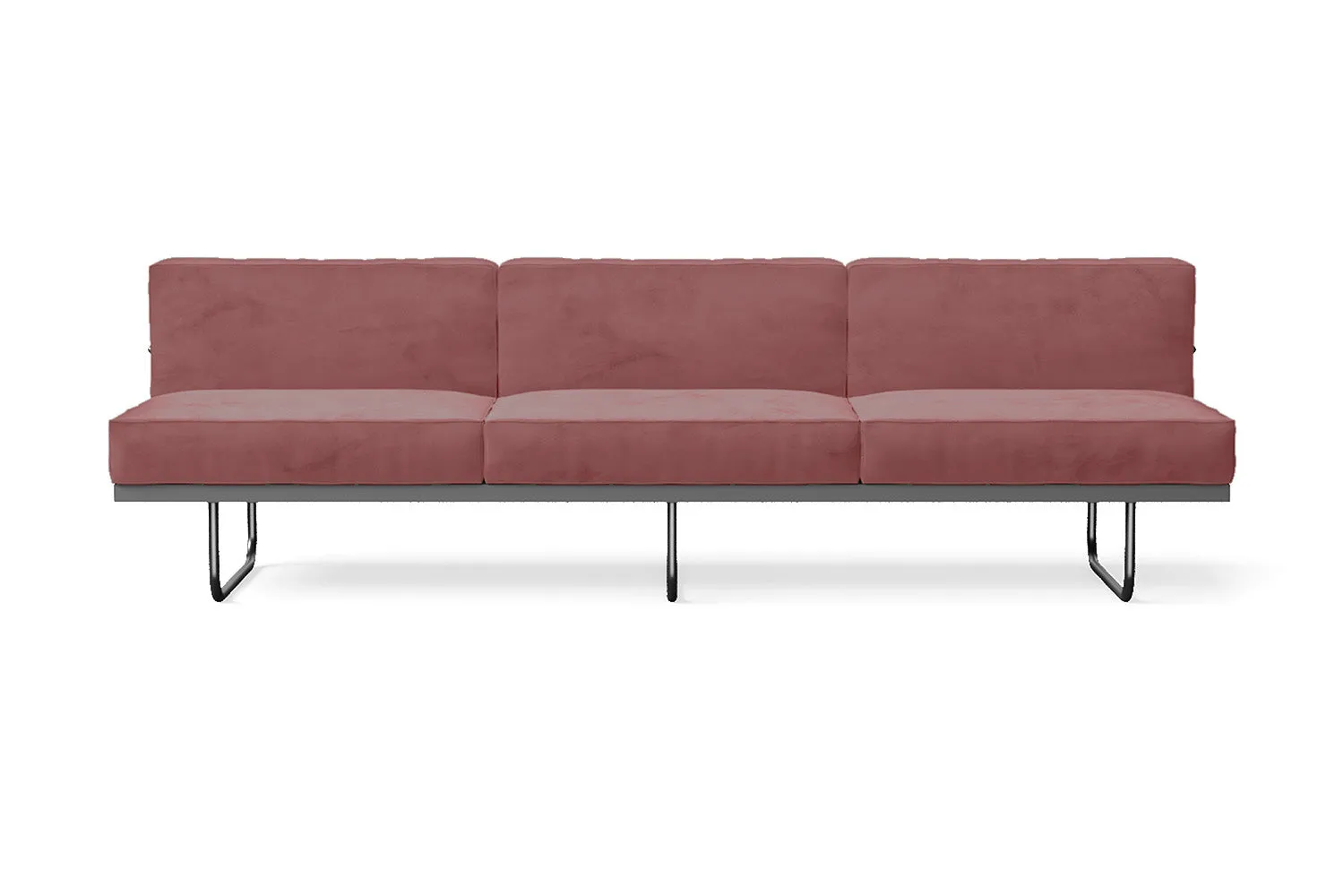 Emilia 3 Seater Sofa Pink Velvet