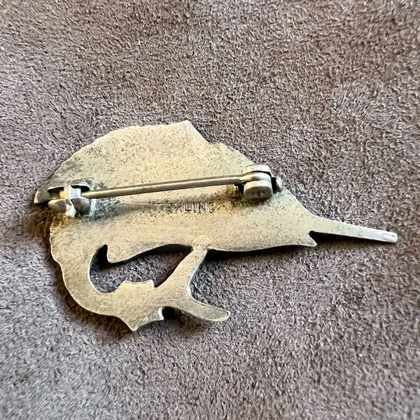 Enamel Swordfish Pin