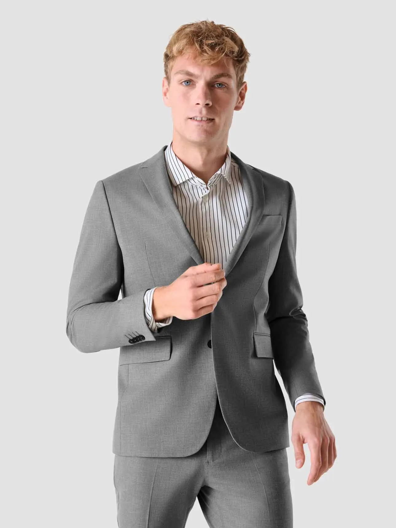 Essential Blazer Cloud Grey Regular