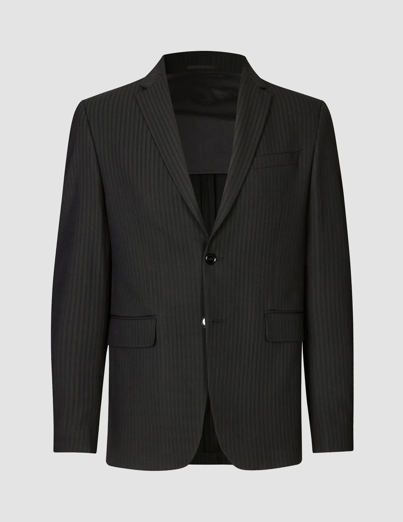 Essential Blazer Regular Asphalt Pinstripe