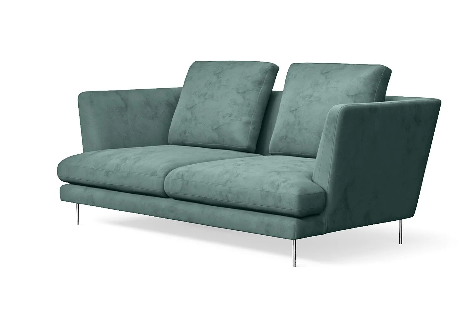 Faenza 2 Seater Sofa Teal Velvet