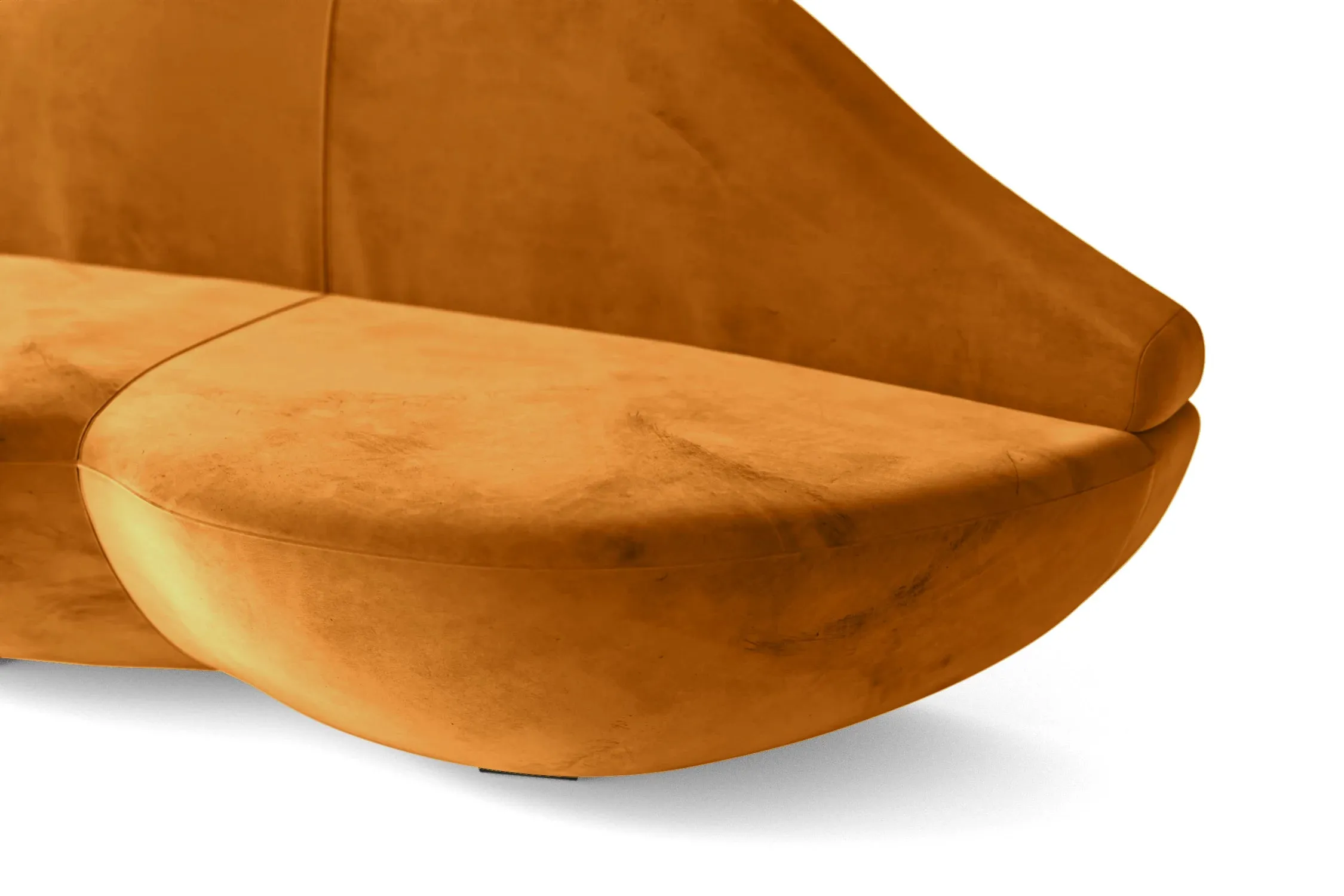 Grosseto 2 Seater Sofa Gold Velvet