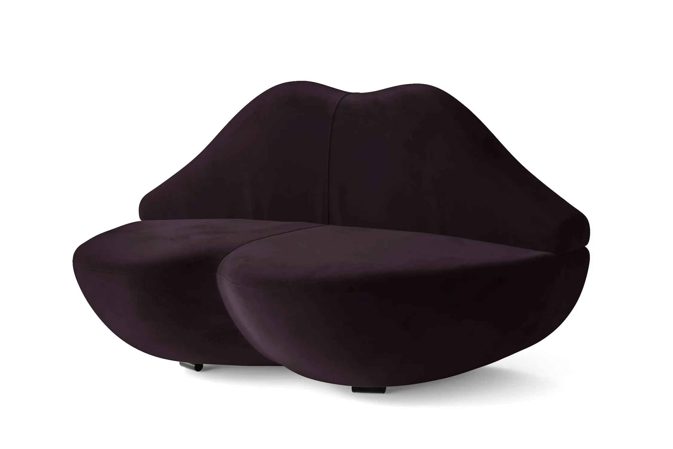 Grosseto 2 Seater Sofa Purple Velvet