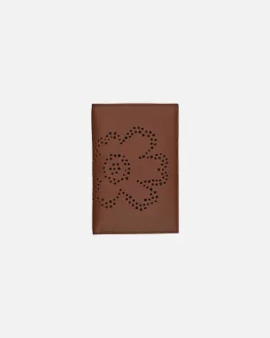 imprint fold wallet unikko - brown and black