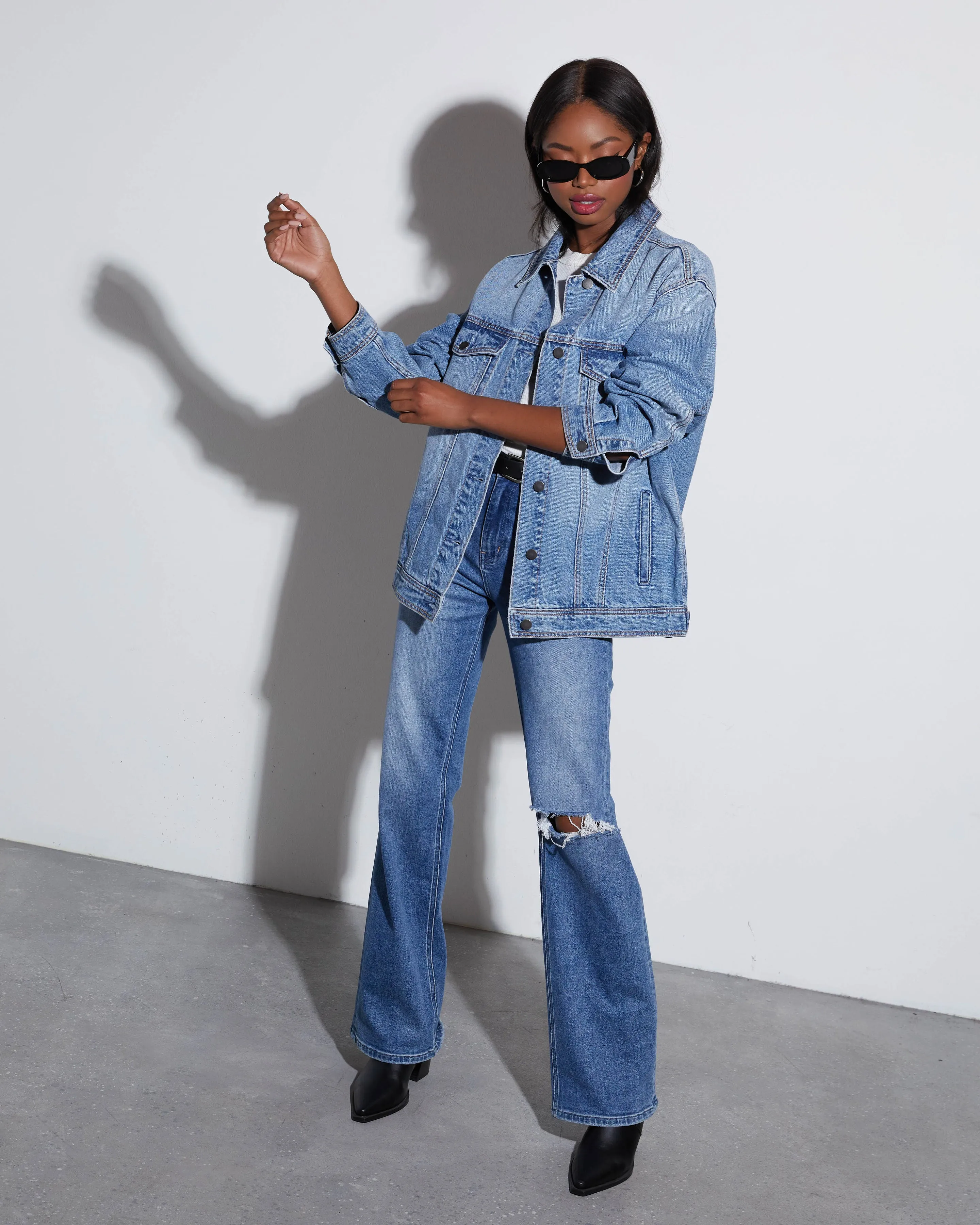 Influencer Oversized Denim Jacket