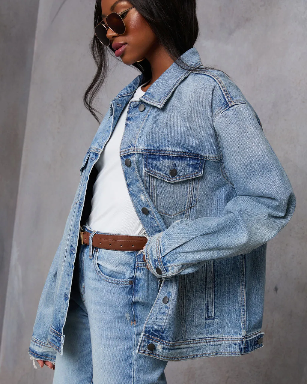 Influencer Oversized Denim Jacket