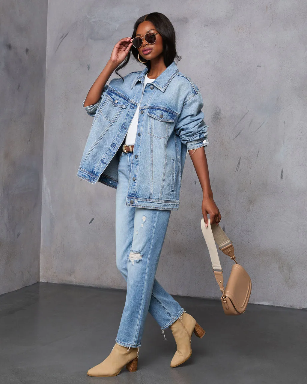 Influencer Oversized Denim Jacket