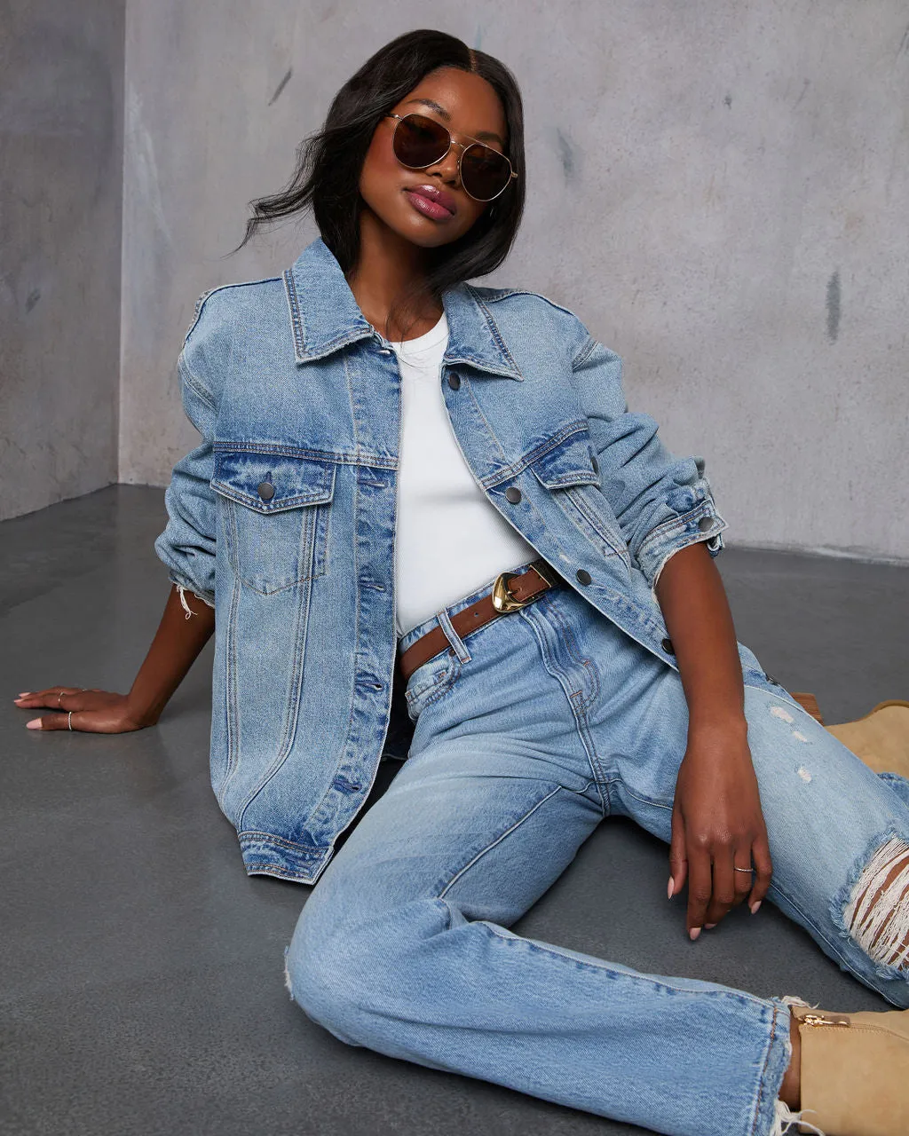 Influencer Oversized Denim Jacket