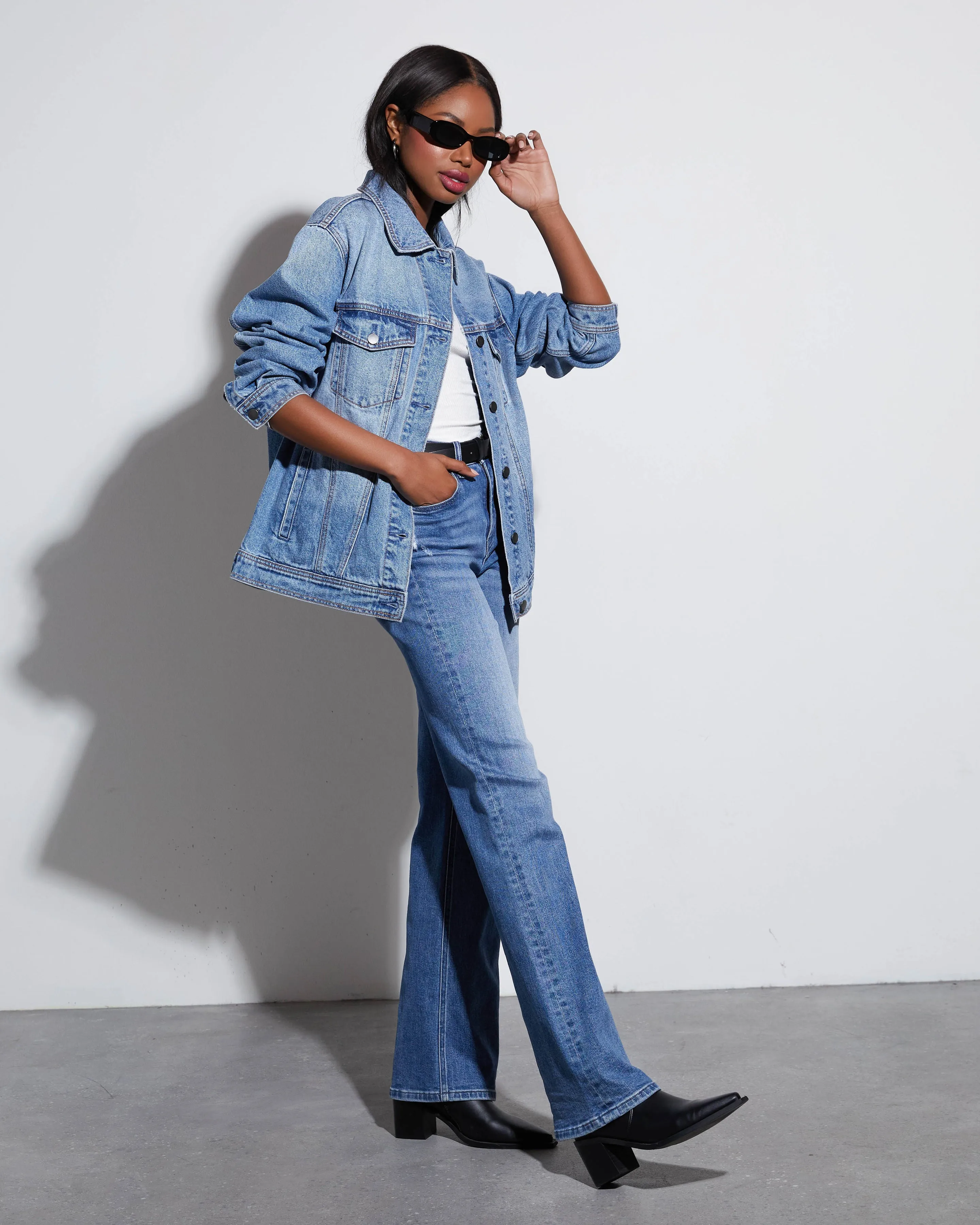 Influencer Oversized Denim Jacket