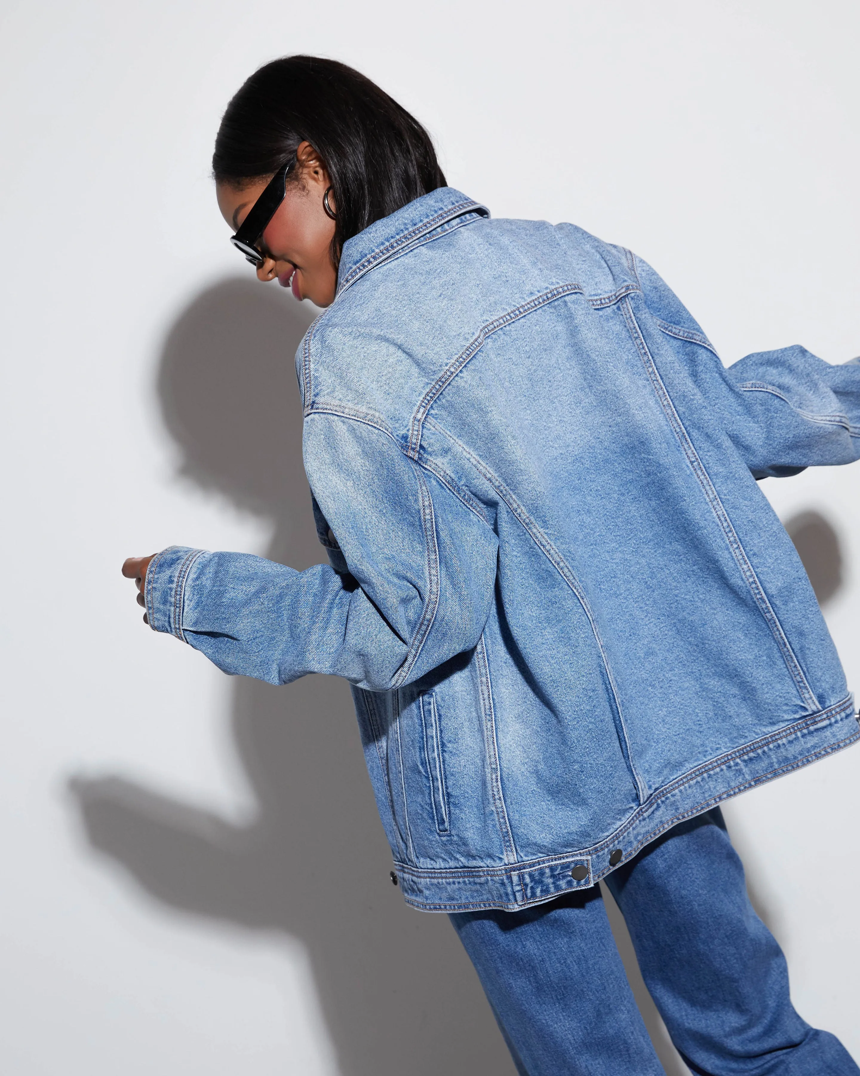 Influencer Oversized Denim Jacket