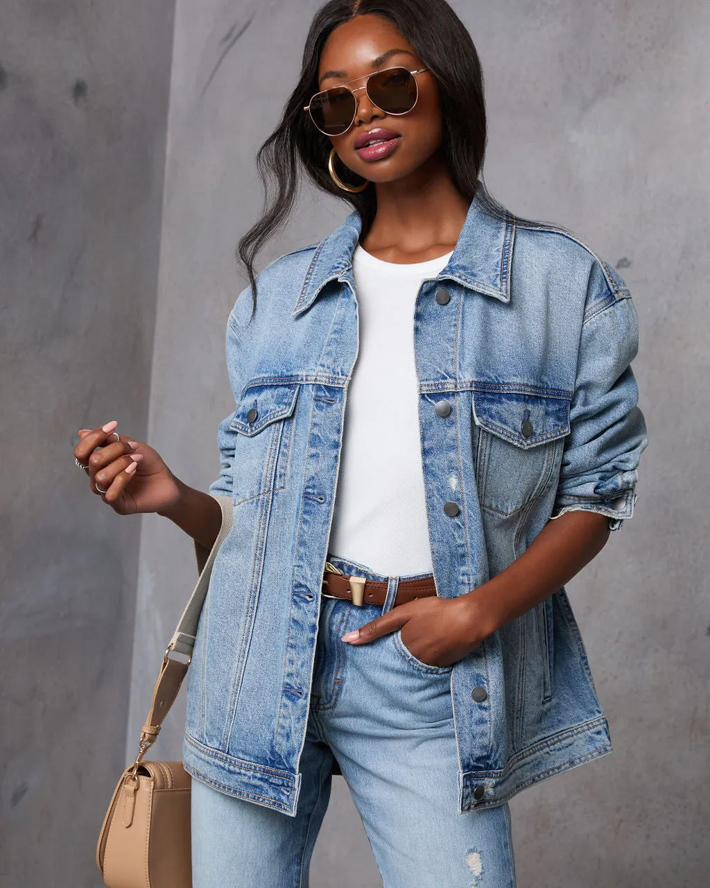 Influencer Oversized Denim Jacket