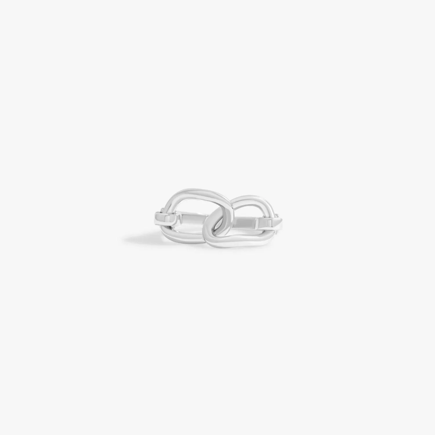 Interlocking Chain Sterling Silver Ring