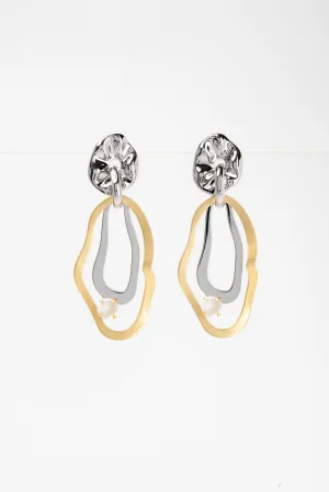 Jazmine White Gold CZ Plated Earrings