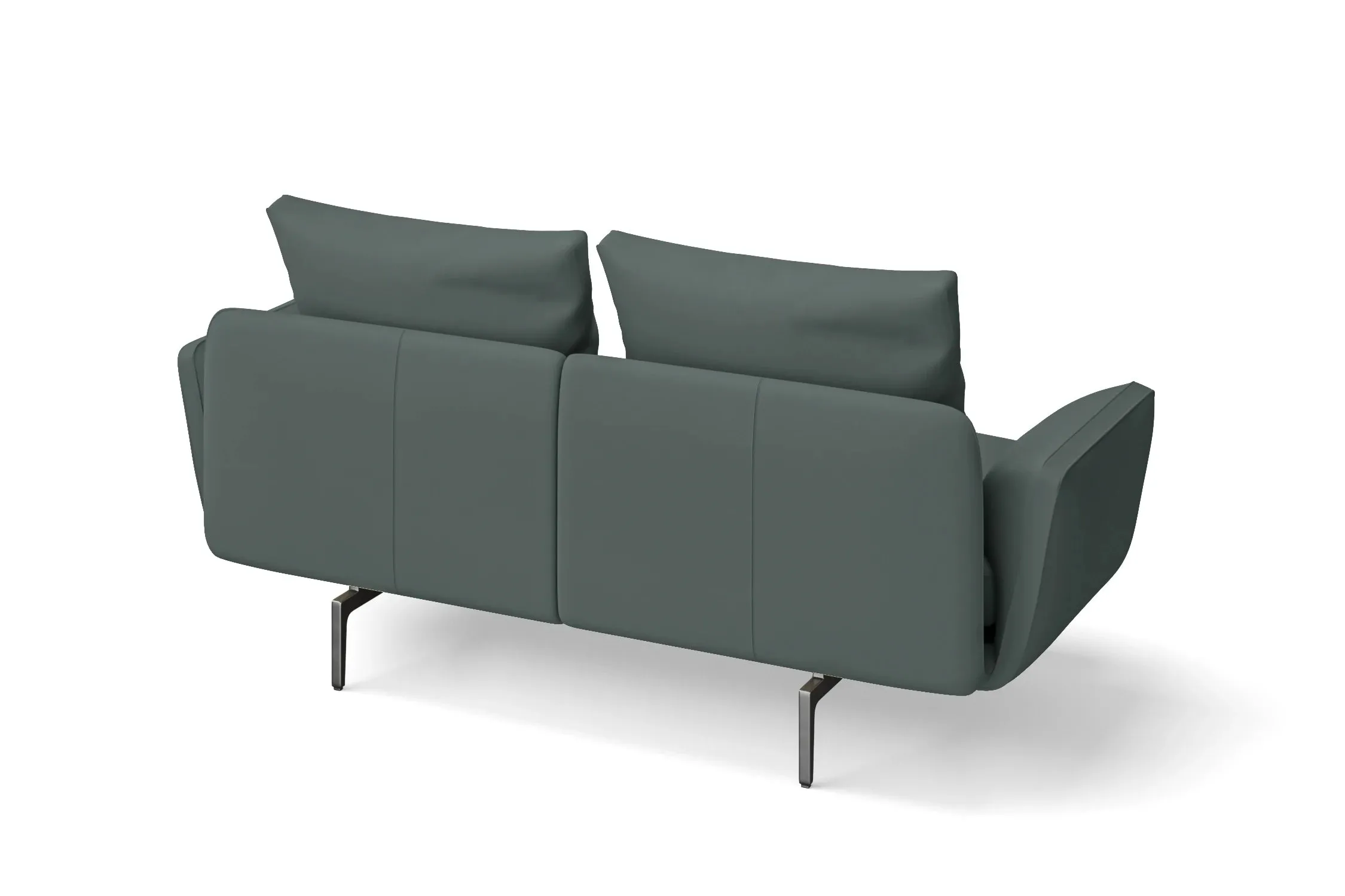 Legnano 2 Seater Sofa Dusky Turquoise Leather