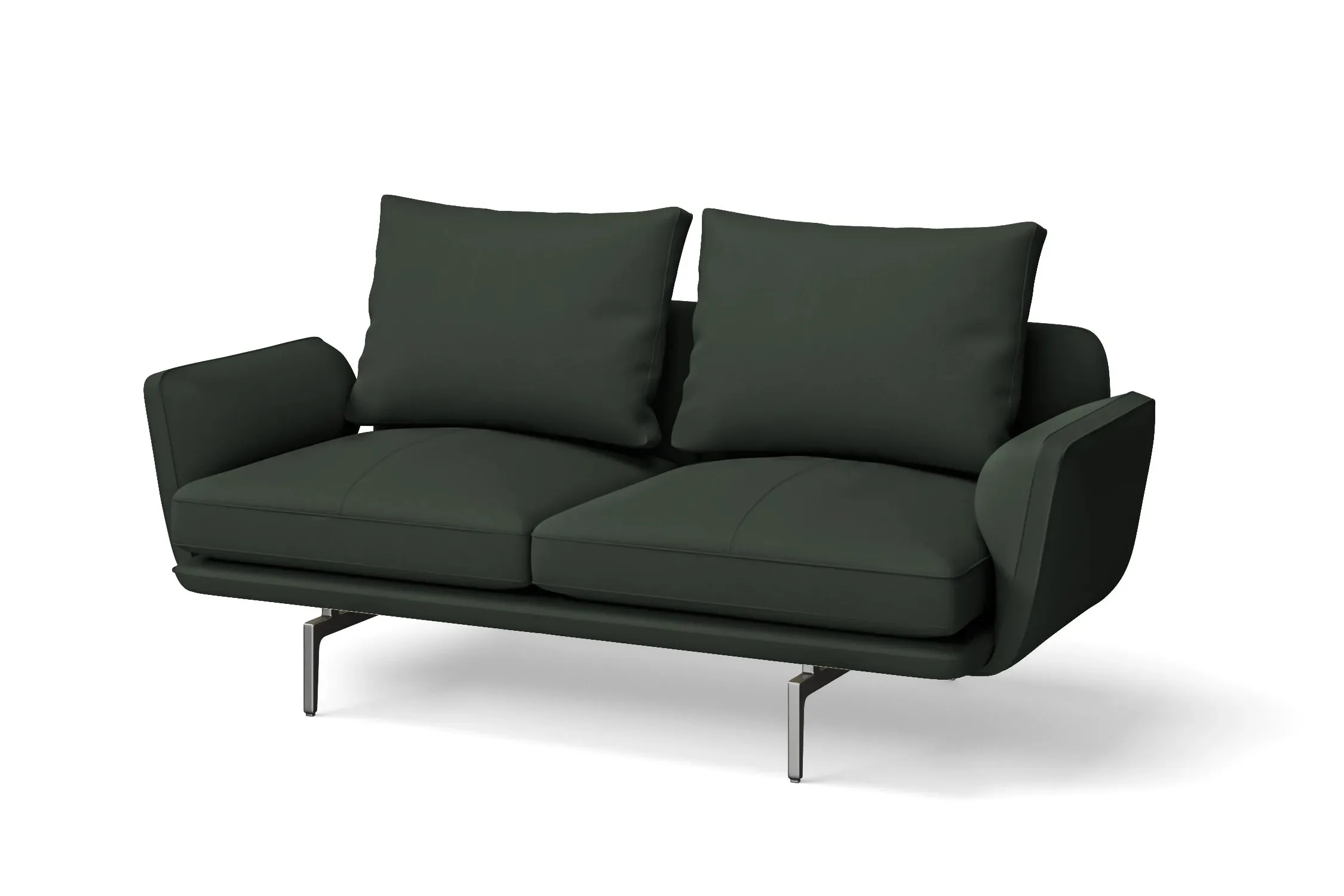 Legnano 2 Seater Sofa Green Leather