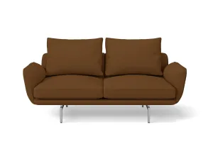 Legnano 2 Seater Sofa Walnut Brown Leather