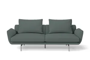 Legnano 3 Seater Sofa Dusky Turquoise Leather